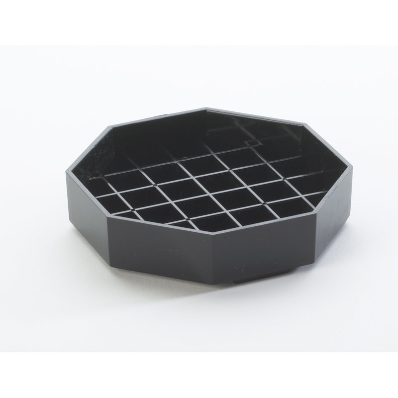 Plateau d'égouttement octogonal, H 1 po x l 4 po x P 4 po, Noir