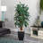 65'' Faux Palm Tree in Stone Planter