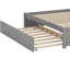 Lit double avec lit gigogne simple et 2 tiroirs-130261559