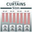 Decorative Blackout Curtain Panels Pair with Eyelet Top and Tie Backs, Polyester Window Drapes for Bedroom Living Room-126391938-126391948