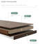 Étagère de rangement à plusieurs niveaux pour imprimante, livres et fournitures de bureau avec cadre en métal robuste et plateau en bois