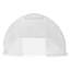 Serre en tissu PE blanc avec cadre en acier galvanisé 145,3 pieds carrés-123384056-123384059