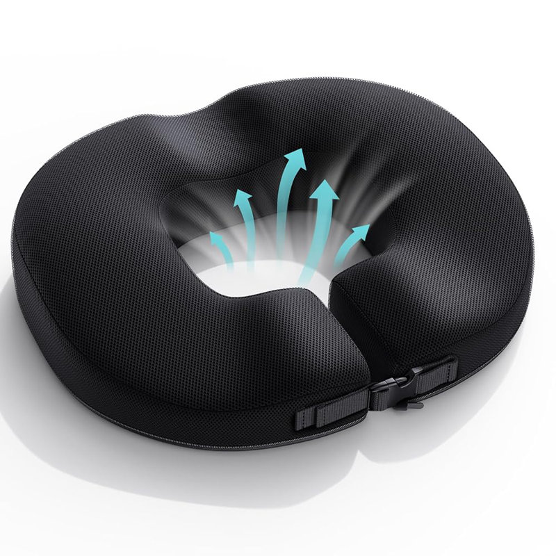 Strong Support Donut Pillow Seat Cushion For Tailbone Pain Relief