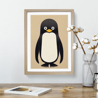 Unique Penguin Art No.3 Abstract - Single Picture Frame Print