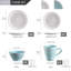 16 Piece Dinnerware Set, Service for 4 