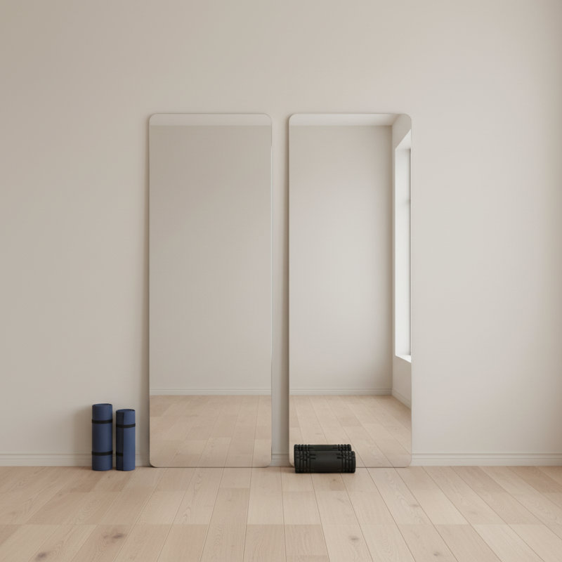 Rectangular Home Gym Mirror, High Definition Explosion-proof, 59" x 16"