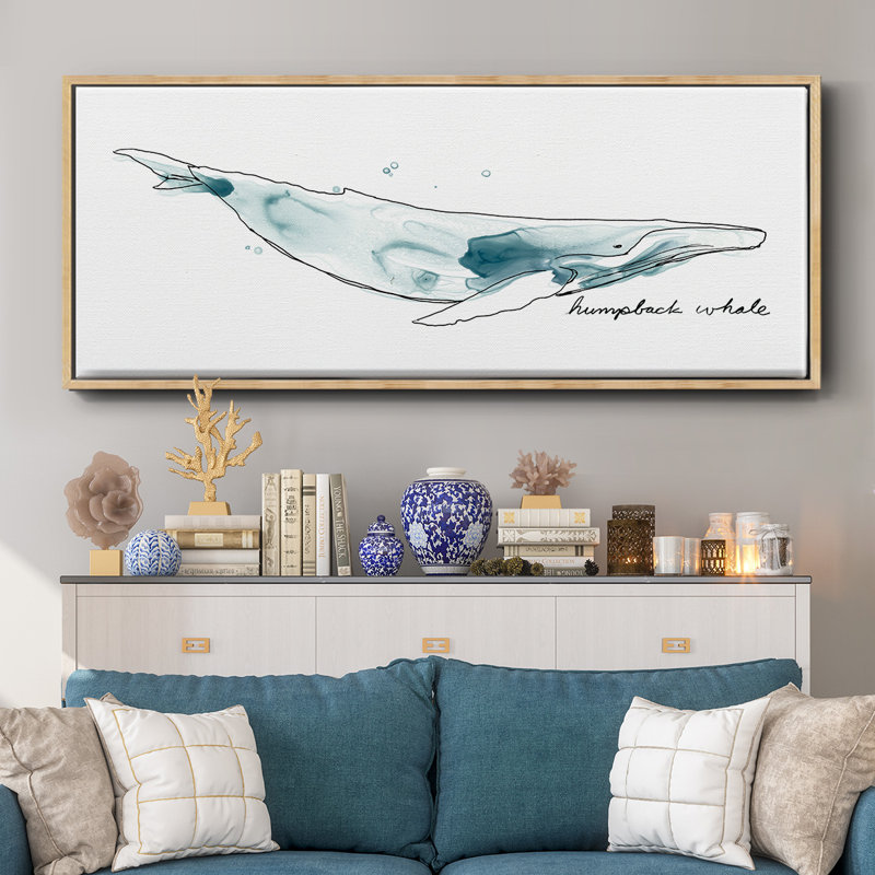 Whale II- Framed Canvas