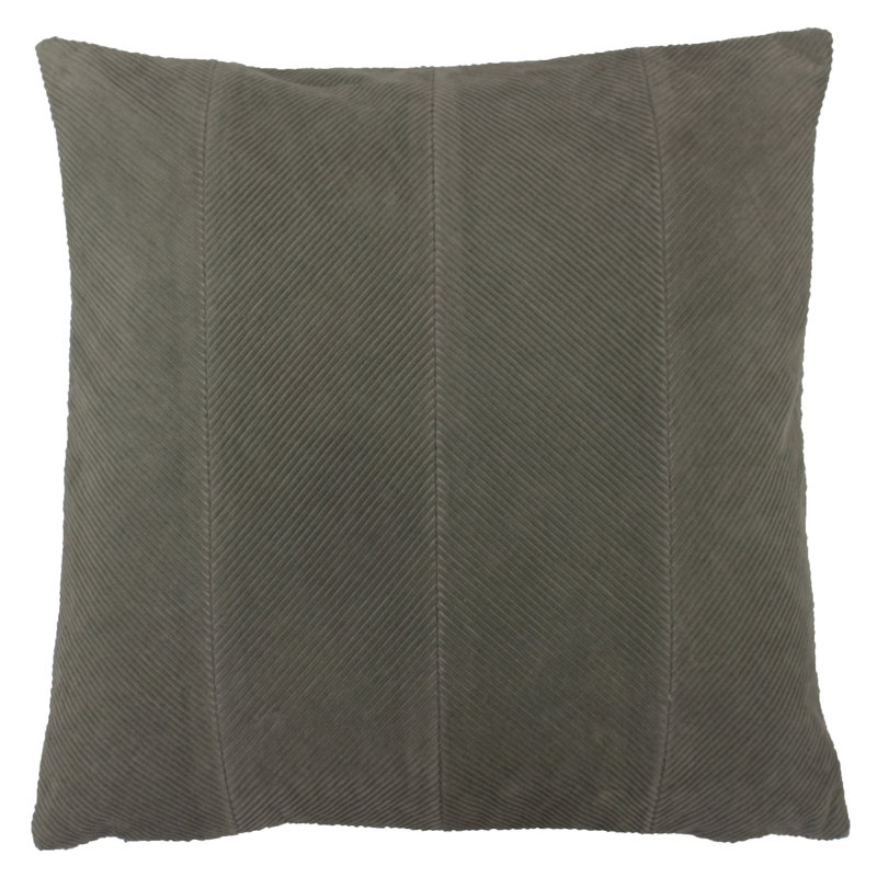 Chevron Square Cushion Cover, Grey
