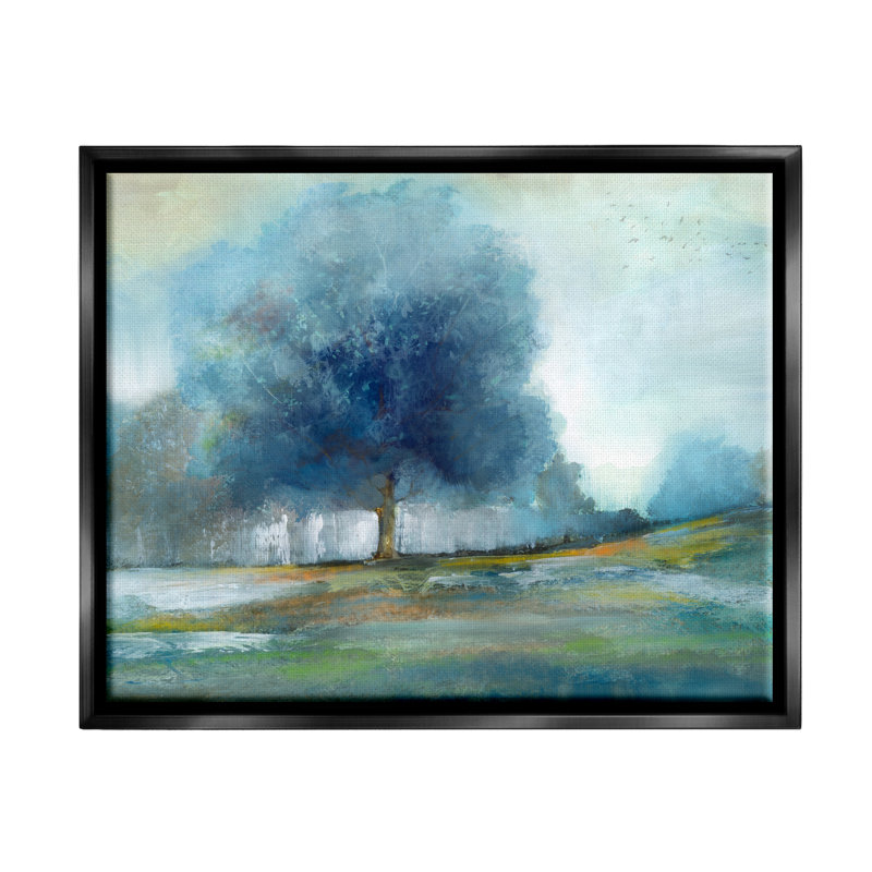 Art mural sur toile flottant Wildon Home®, Cadre flottant noir de jais, H 17 po x l 21 po x P 1,7 po