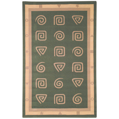Ardilla Hand Hooked Wool Pile Abstract Rug