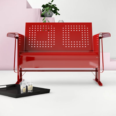 Kutcher 48.75'' Wide Metal Loveseat