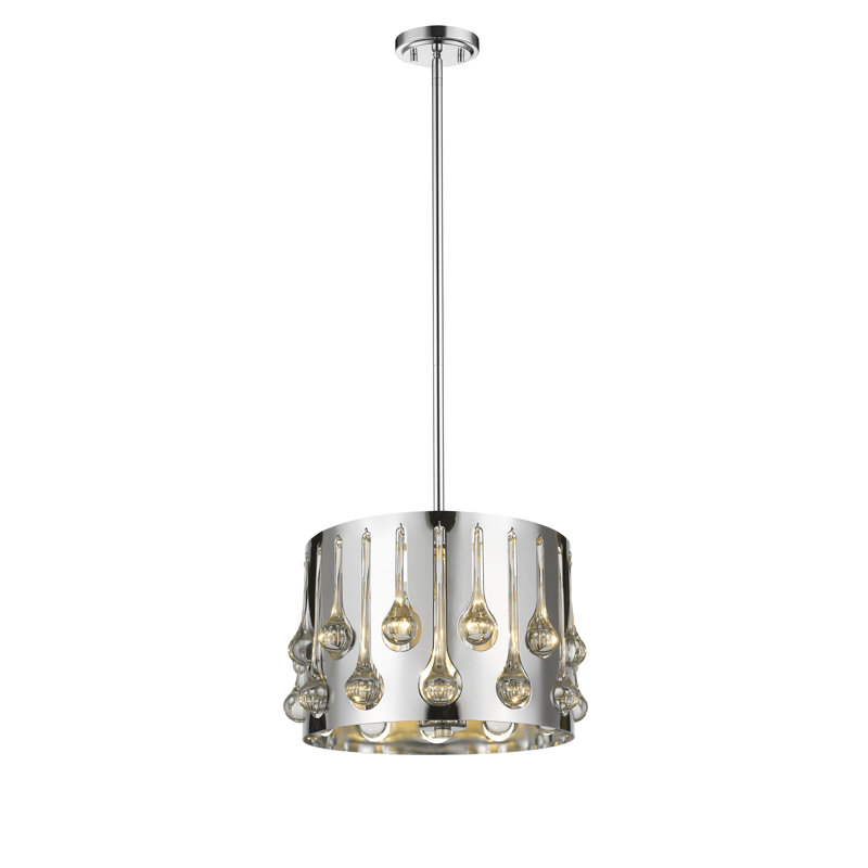 Lustre tambour unique 3 lumières