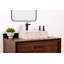 Lavabo de salle de bain rectangulaire en pierre rustique Lerdo