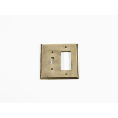 Single Toggle Rocker Receptacle Light Switch and Socket Plate