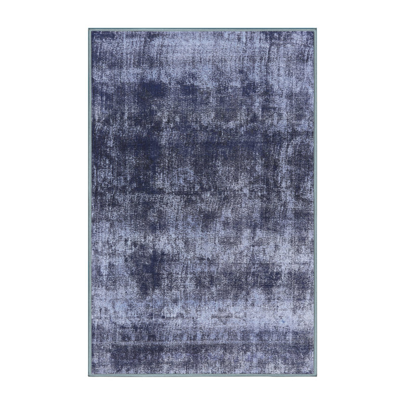 Tapis 100% Mid-Century moderne lavable à la machine 2245, Rectangle 8 pi x 12 pi