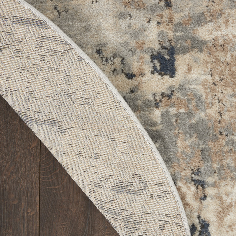 Abstract Indoor Rug, Round 7'10"