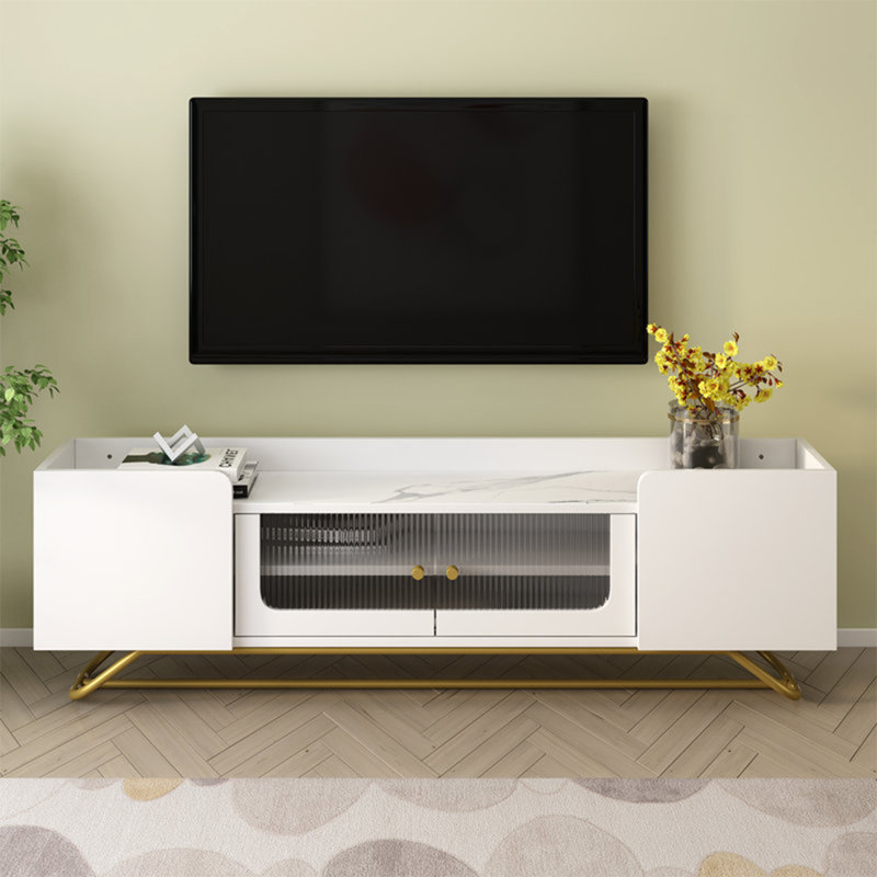 Crédence de rangement l 63,1 po Herries, Blanc