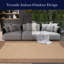 Tapis brun clair intérieur / extérieur Fierce Campo-971638145