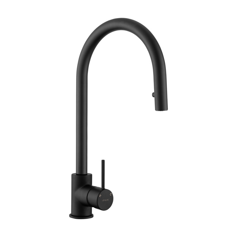 Rangemaster Pull Out Kitchen Faucet, Matt Black