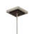 Luminaire suspendu carré simple 1 lumières avec accents de bois Mowbray