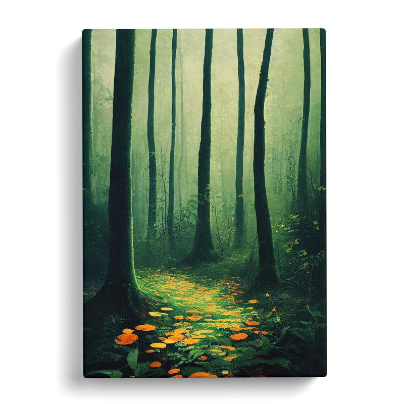 XV1022-3413X Path In The Forest - Print, No Matte, 60cm H x 40cm W, Wrapped Canvas