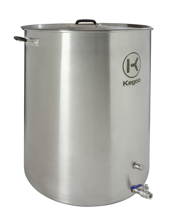 Kegco Brew Kettle - 30 Gallon - Plug & 2-Piece Ball Valve