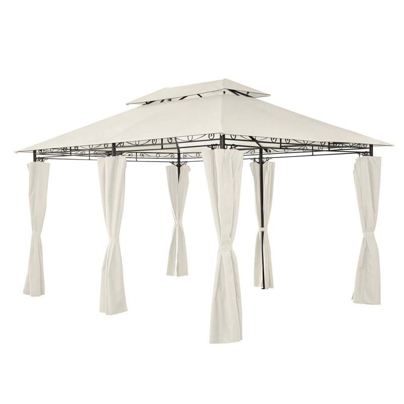 Arpi 4m x 3m Metal Patio Gazebo, Beige