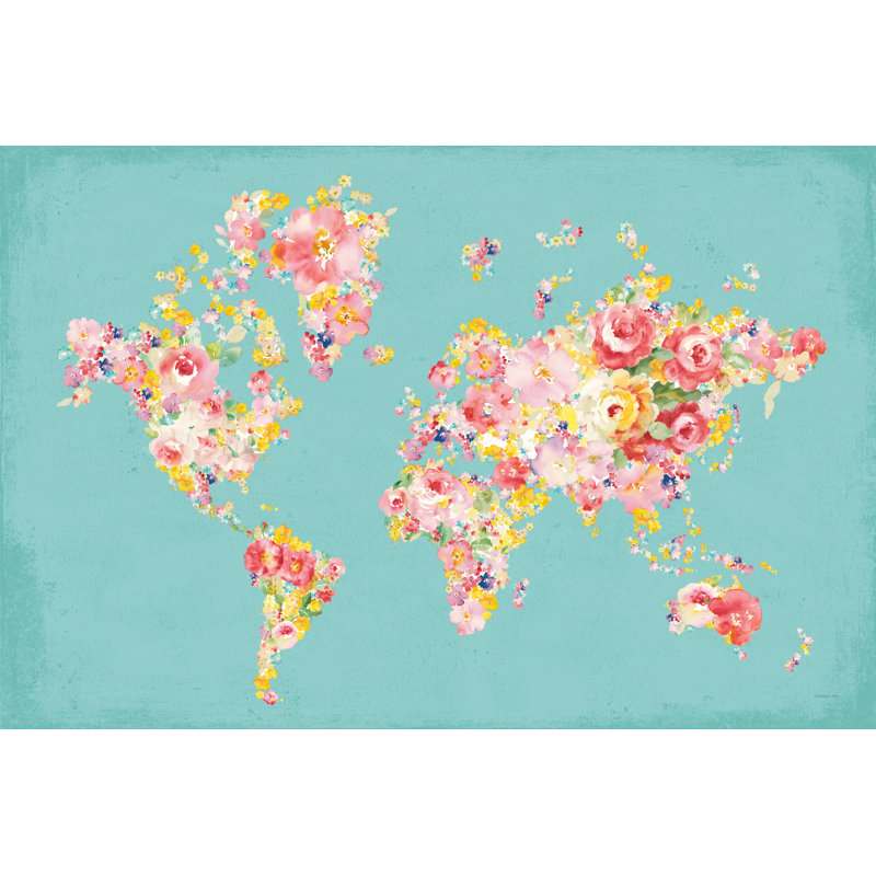 Midsummer World Turquoise, H 24 po x l 36 po