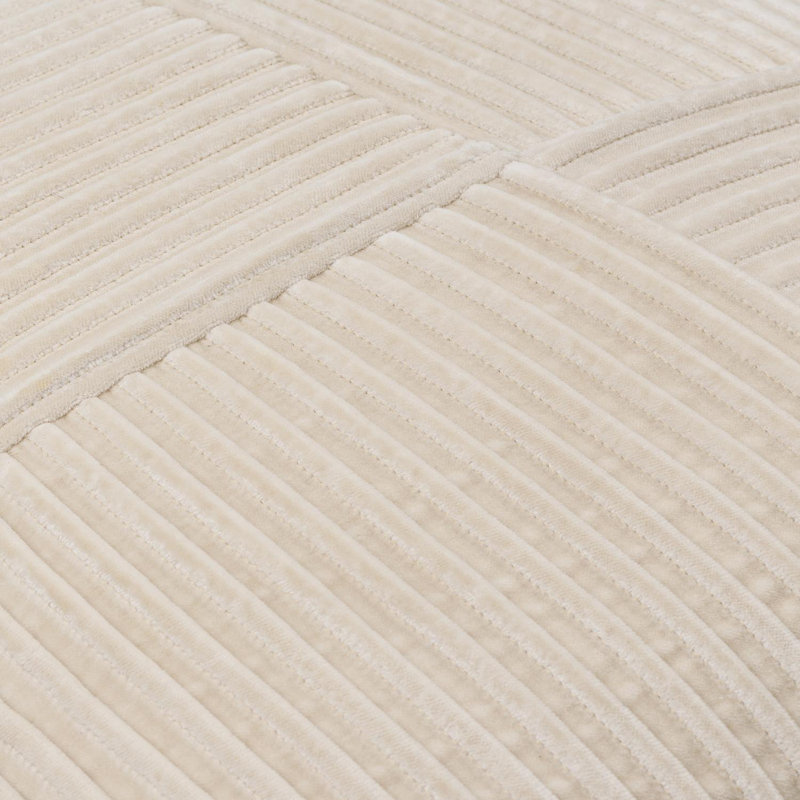 Housse et insert de coussin décoratif en coton Conrad, H 20 po x l 20 po, Housse de coussin seulement - sans coussin