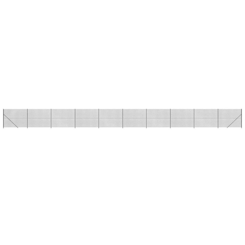 Metal Wire/Mesh Fence, Anthracite, 220cm H x 2500cm W