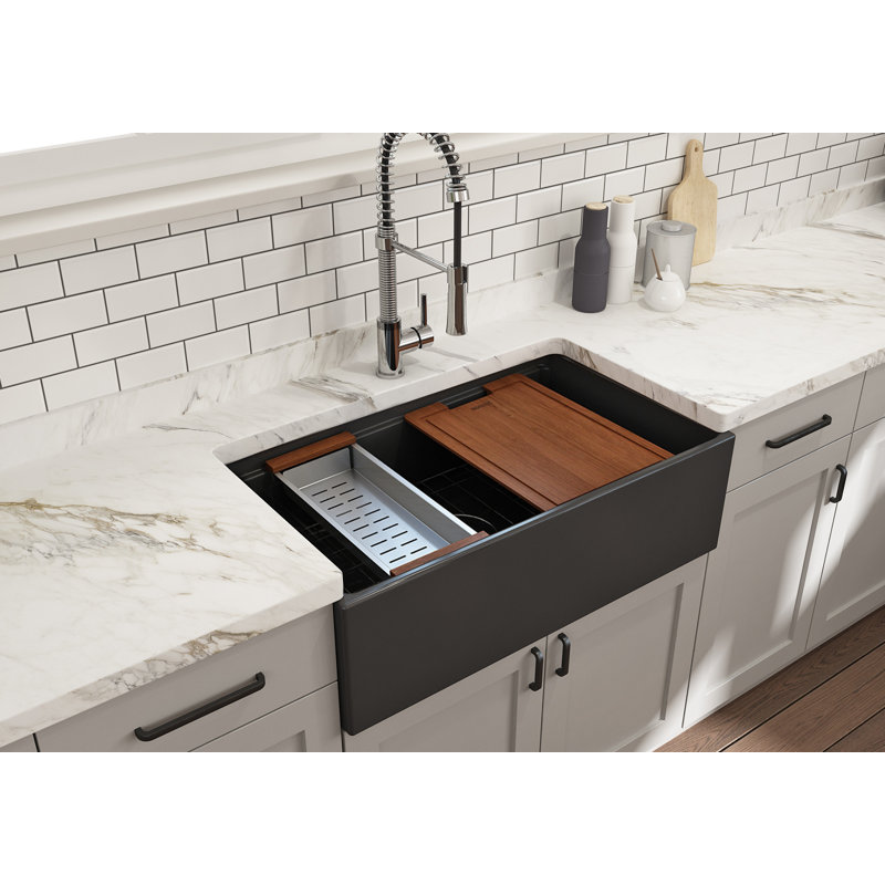 Contempo 33'' L Kitchen Sink, White