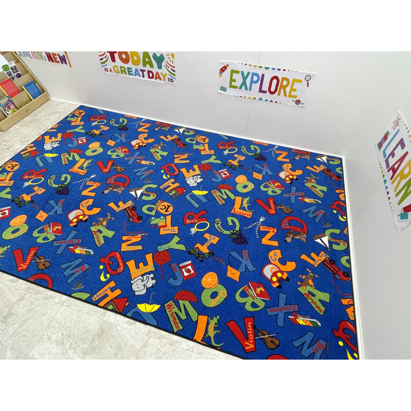 Tapis pour enfant «I Know my ABCs», Rectangle 4 pi x 6 pi