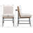 Modern Dining Table Set, 43.25’’ Round Pedestal Dining Table With Wood Base And Upholstered Dining Chair With Metal Frame For Kitchen/Dining Room/Living Room-1164334149-1164334150-1164334151