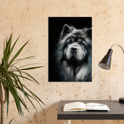 Chow Chow Dog, art mural contemporain