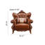 Fauteuil en cuir de vache de 45,27 po