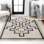 Tapis ivoire / gris foncé Edmonia-1263930690