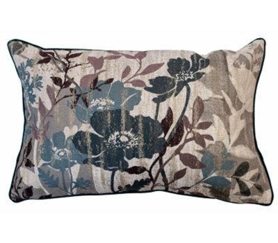 Woden Abstract Teal Rectangle Throw Cushion