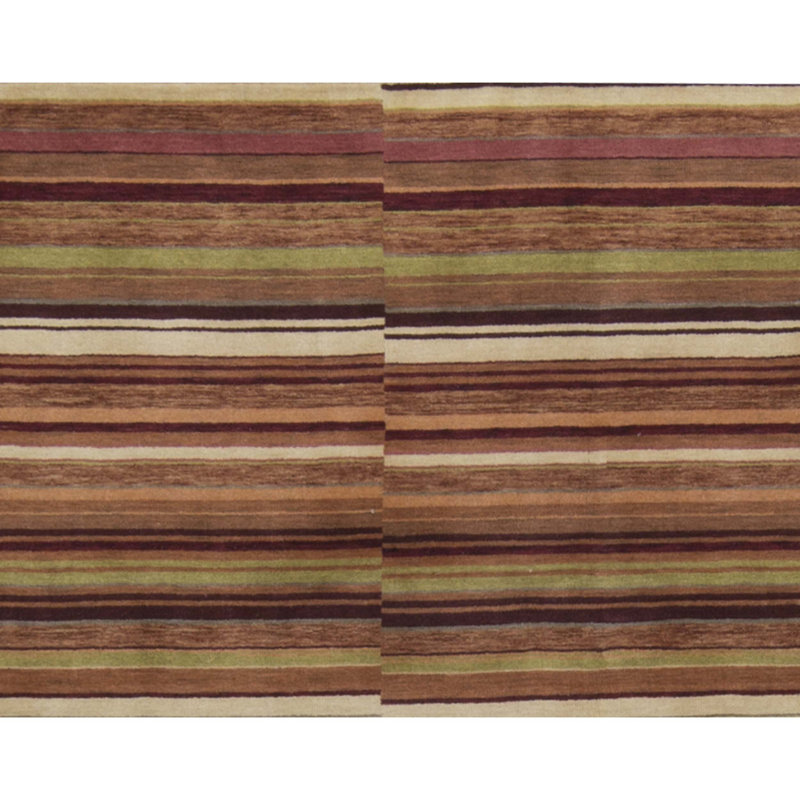 Tapis multicolore de haute qualité noué à la main Gabbeh, Rectangle 8'8" x 11'10"