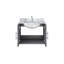 Ensemble de meuble-lavabo, comptoir en marbre de Carrare et robinet (sans évier)-212003830-212003831