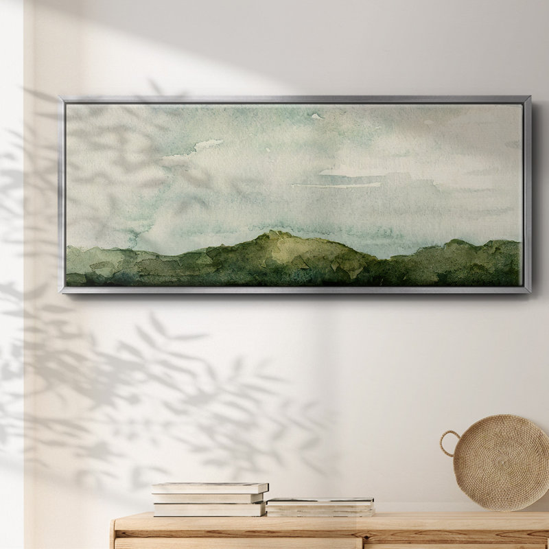 Toile encadrée de qualité supérieure Riverside II - prête à être accrochée, H 20 po x l 50 po x P 1,5 po