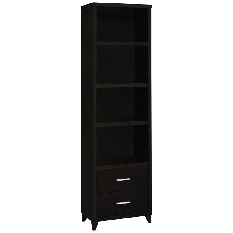 Modern Cappuccino Shelf Tower - Aesthetic And Practical Media Storage Maximize Your Potential