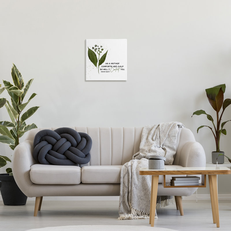 Proverbe et toile abstraite, design par Amber Clarkson, H 17 po x l 17 po
