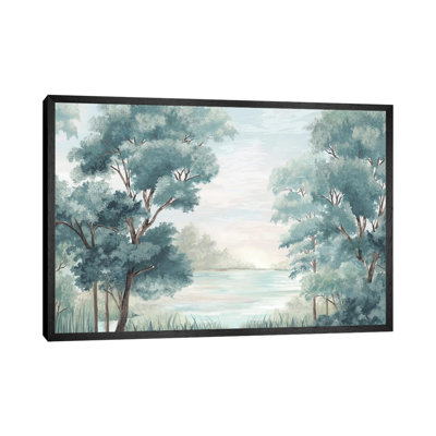 Calm Forest River by Eva Watts - Painting on Canvas