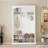 47.2'' Wide Hall Tree with Bench and Shoe Storage, Multi-functional Storage Bench