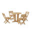 Descanso Alabama Outdoor 5 - Piece Teak Dining Set
