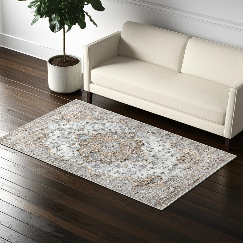 Tapis oriental brun 5 pi x 8 pi, Rectangle 5 pi 3 po x 7 pi 7 po