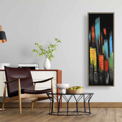 «Abstract Tall Buildings», toile encadrée | Décoration de chambre à coucher moderne