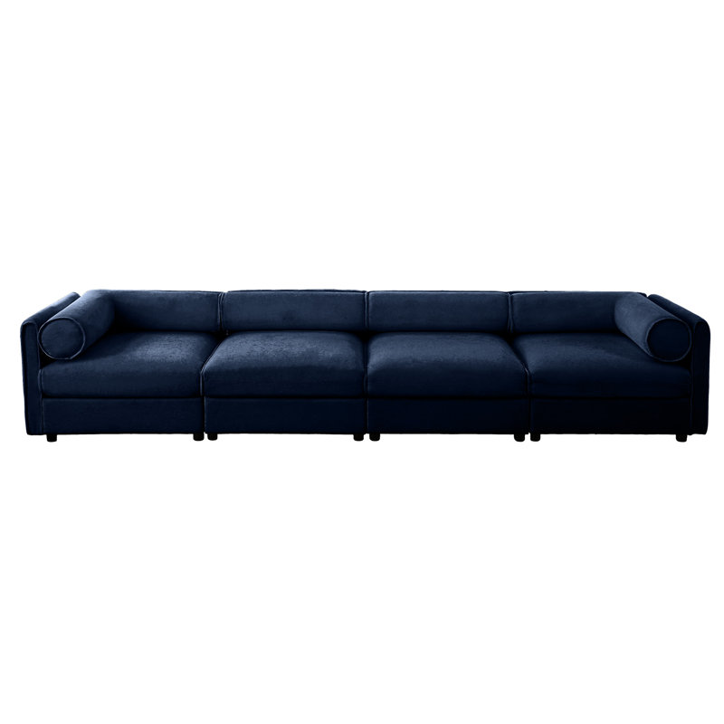 Siège ergonomique en L à 4 places avec rangement, chenille blanche pour y placer vos sièges - Ajoutez une touche de luxe