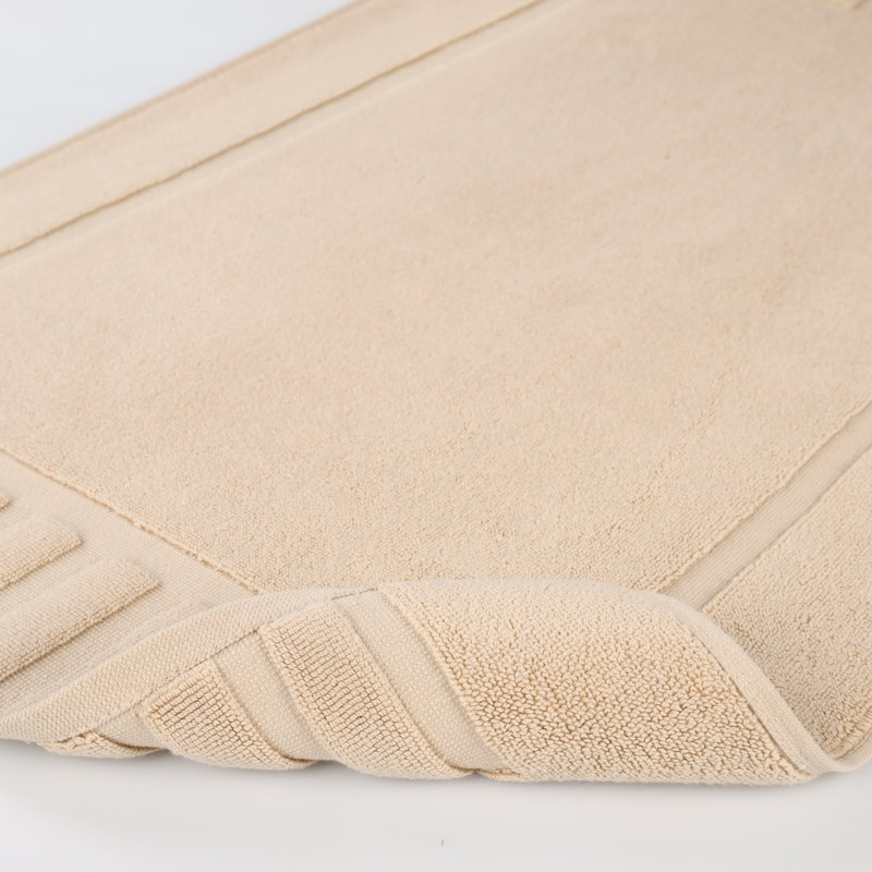 Ensemble de tapis de bain réversible 2 pièces Pardue, Chameau, Géométrique