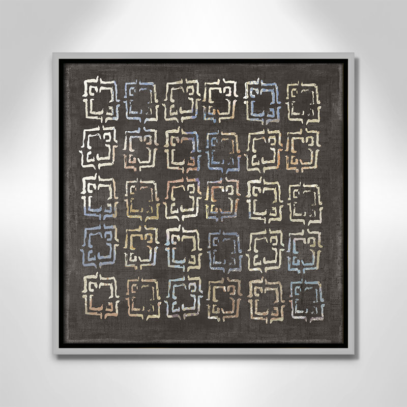 «Golden Folklore II» par Aimee Wilson, Argent, H 17,5 po x l 17,5 po